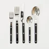 Black 5 Pc Bistrot Flatware