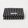Black Stripes Bath Mat