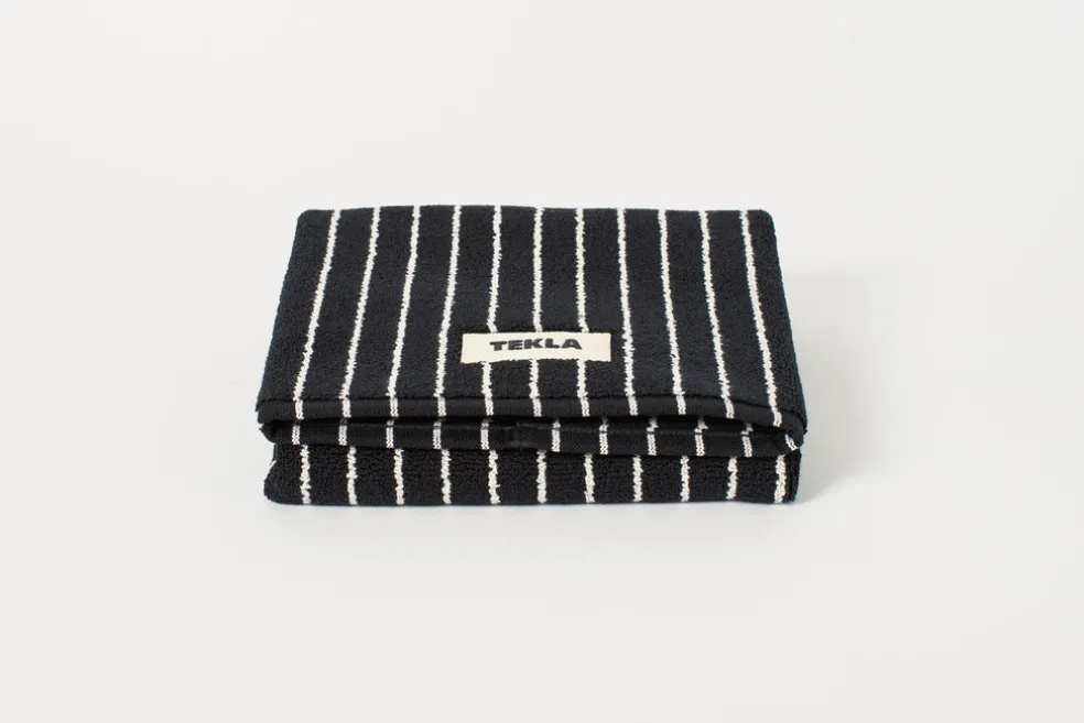 Black Stripes Bath Mat