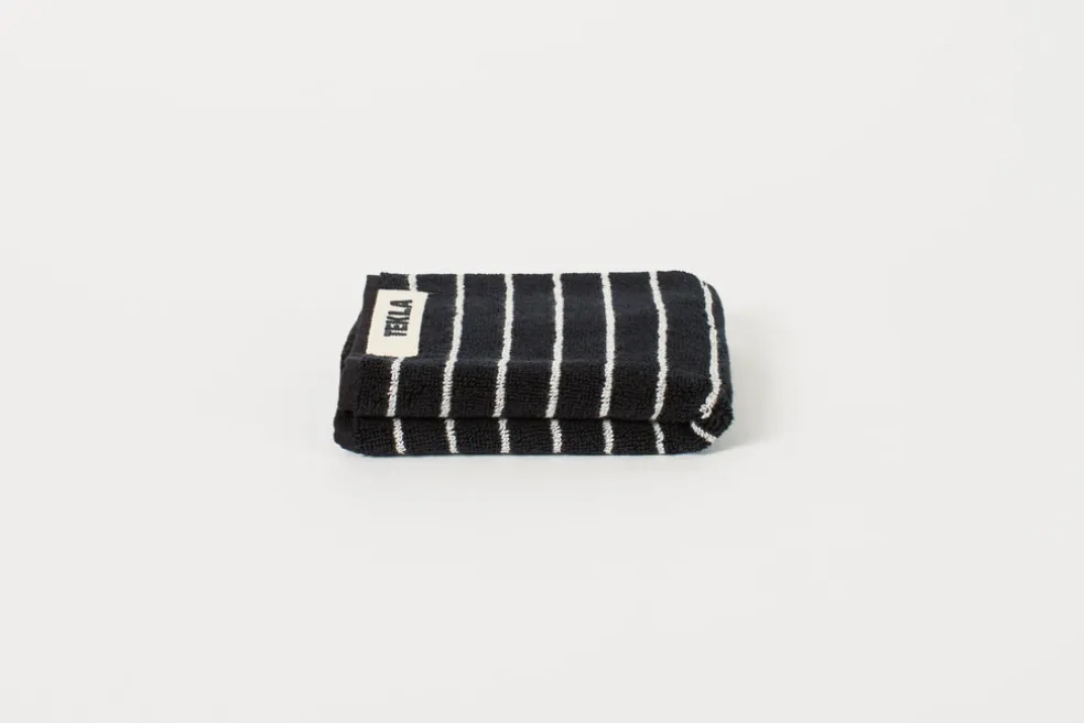 Black Stripes Washcloth
