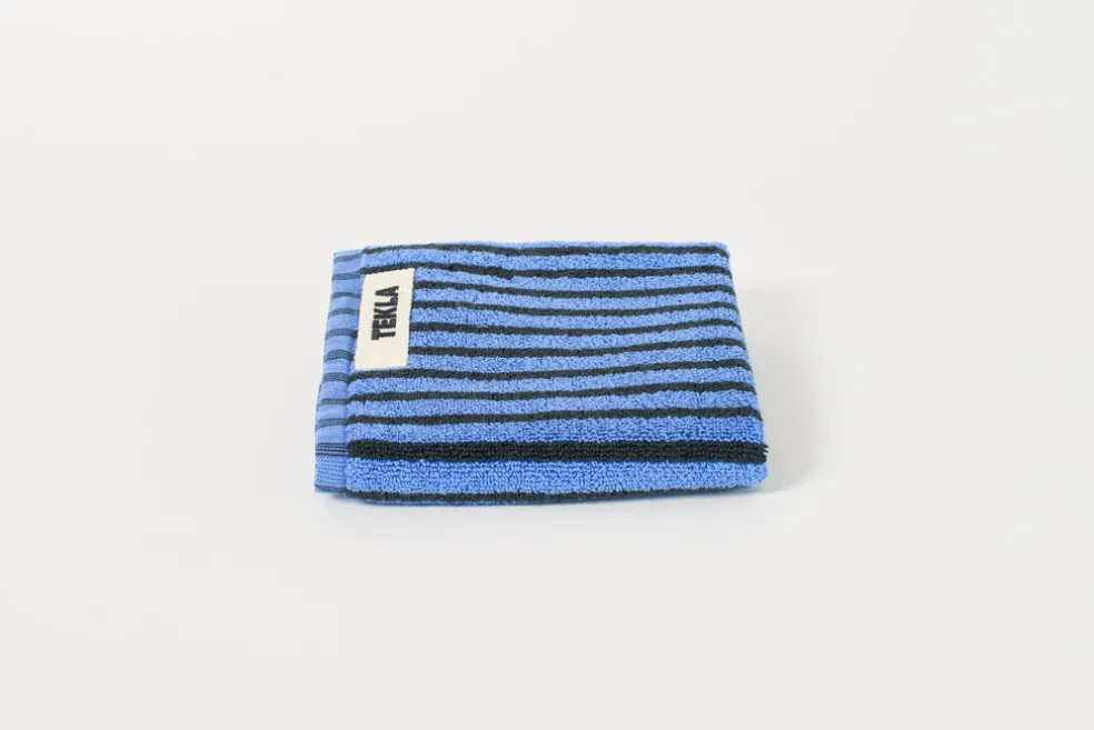 Blue and Black Guest Towel
