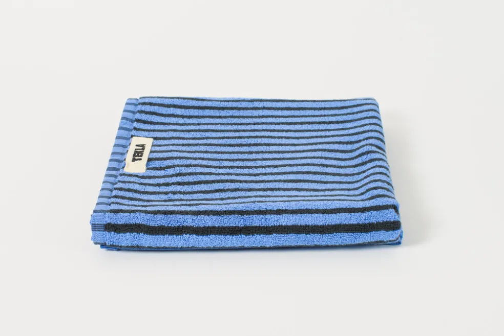Blue and Black Hand Towel