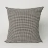 Gingham Black / Off White 20 x 20 Pillow