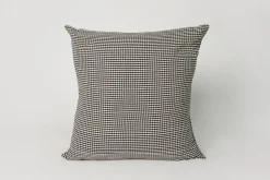 Gingham Black / Off White 20 x 20 Pillow