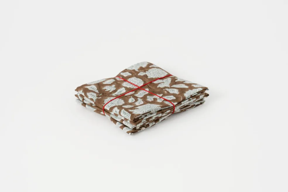 Iris Cappuccino Set of 4 Napkins