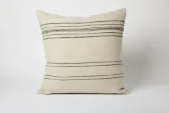 Moroccan Stripe 20" x 20" Wool Linen Pillow