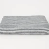 Navy Black Stripes 63 x 118 Tablecloth
