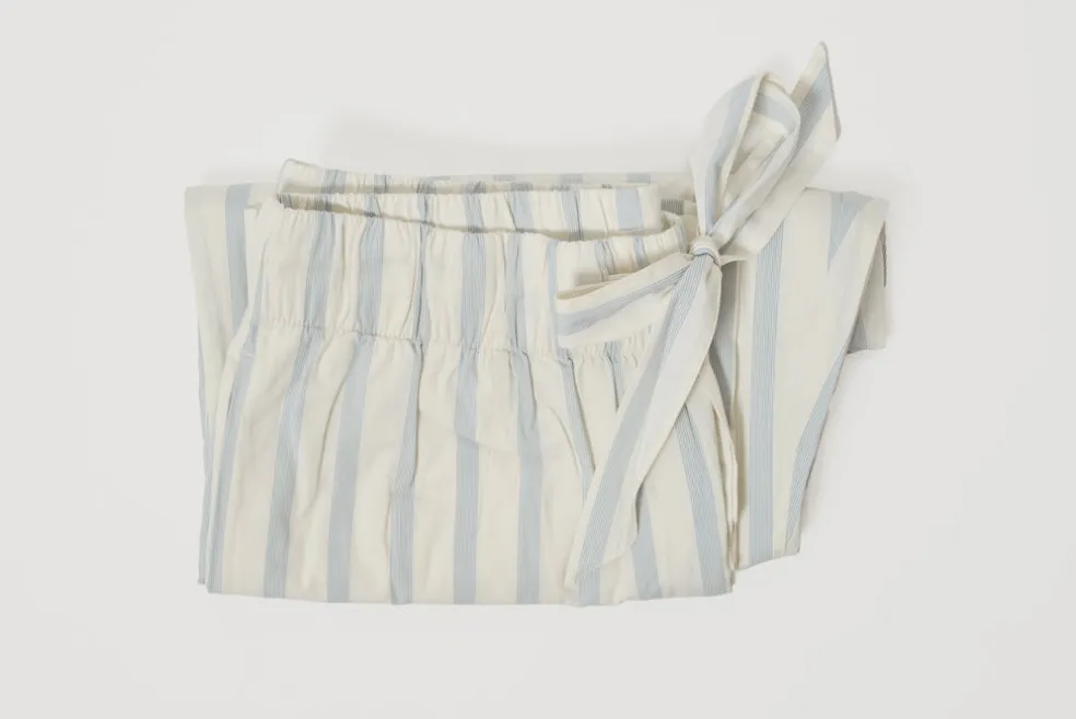 Needle Stripes Cotton Poplin Pyjamas Pants Medium