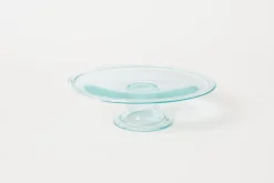 Recycled Glass Pedestal Plate