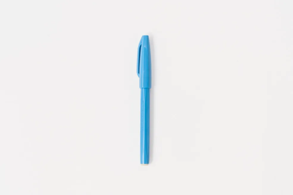 Sign Pen Pentel Bleu Ciel