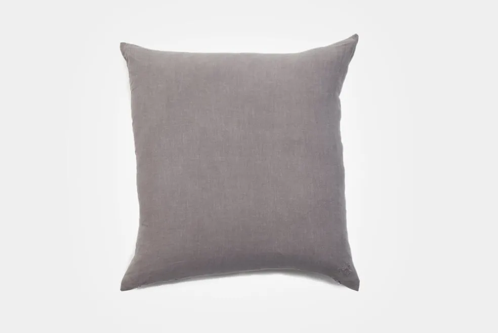 Simple Linen Pillow 22 x 22 Dark Grey