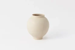 Small Moon Jar Vase Blush Crackle