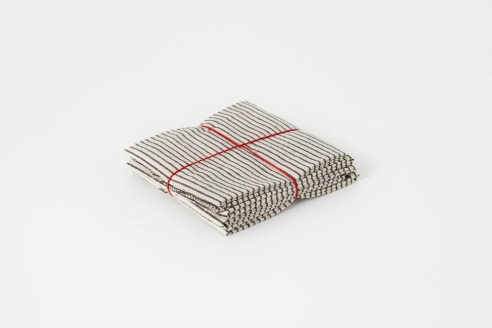 Stripe Ecureuil Set of 4 Napkins