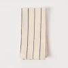 TPE 100% Cotton Natural w Navy Stripe Napkin
