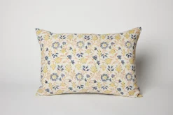 Uma Hand Block-printed Linen Pillow
